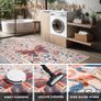 Butterfly Rugs Living Room 120x180cm, Non-Slip Washable Area Rugs for Bedroom, Soft Low Pile Carpet for Living Room, Floor Carpet for Office Dining Room Kitchen Nursery Bedside Image 2