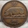 Ireland 1933 Half Penny 1/2d Coin Image 4