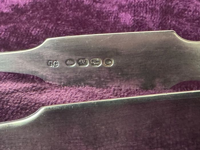 Irish Silver Sugar Tongs