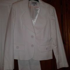 White trouser suit