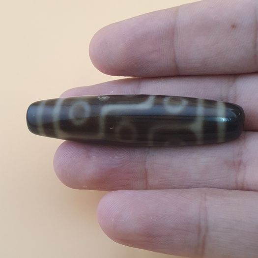 Himalayan 9 Eyes Tibetan Agate Dzi Bead Amulet Pendant