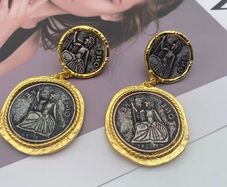 Brand new vintage-inspired clip-on earrings
