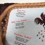 Mid Century Modern Retro Cocktail Melamine Wicker Tray Image 7