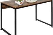 _Computer Desk, Work Table, Office Table, PC Table for Home Office (120 x 60 x 75 cm, Brown + Guard Plate)
