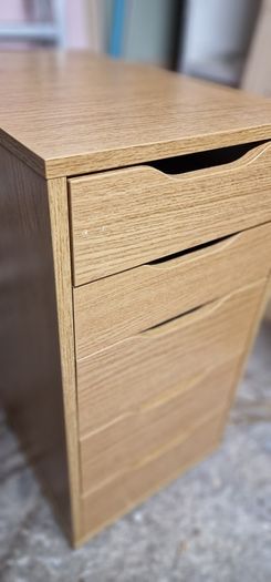 L-shaped / Corner Office Desk + Drawer Unit