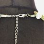 Green Four Teir Button Beaded Long Statement Necklace Image 2