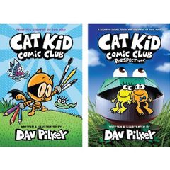 Children's Books - Cat Kid Comic Club - 2 Books BRAND NEW - 1 Hardback