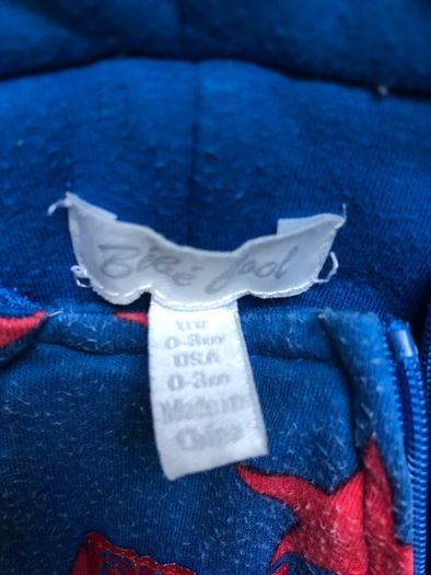 Baby cosy pram suit.