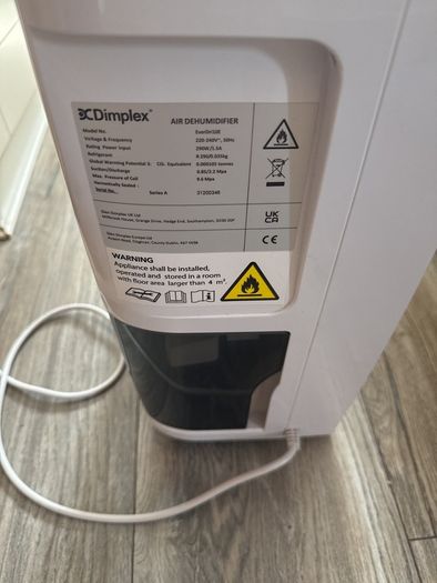 Dimplex Dehumidifier 10l