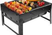 Portable BBQ Camping Accessories with Folding BBQ Desk | BBQ Accessories Picnic Set | Garden Small Mini Table Top Fire Pit Camping Grill Rack for Outdoor, Camping Cooking Set Barbecues Brand: LaDonna