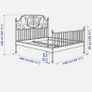 IKEA Leirvik Double bed Metal Frame {bed only} Image 2