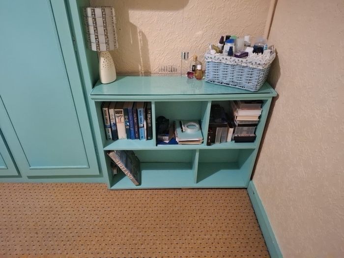 Turquoise Bookshelf