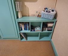 Turquoise Bookshelf