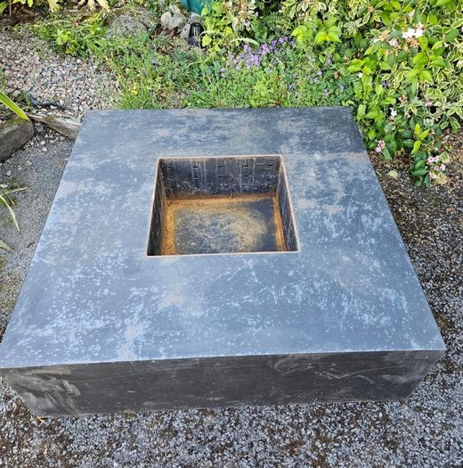 Corten Steel Square Garden Fire 1.2 Metre x 1.2 Metre