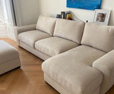 corner sofa & footrest Michael Murphy