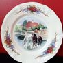 Set Of 6 Obernai Faienceries Sarreguemines France Dinner  Plates Henri Loux Design Image 5