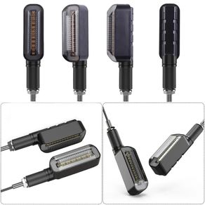 LED Turn Signal Light Motorcycle Stop Signals DRL Flowing Water Flasher 2 In 1 Blinker Tail Lamp Universal M10 Brake Light