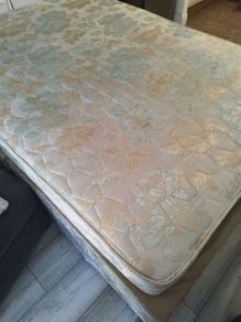 Double bed and mattress