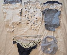 Baby boy vests & bibs