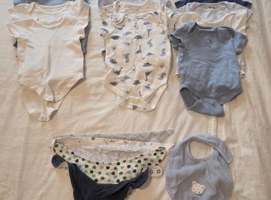 Baby boy vests & bibs