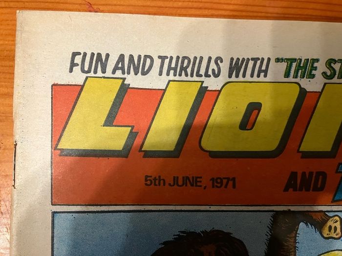 Comic: 'Lion And Thunder' (5th June 1971)