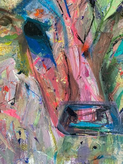Original Abstract Painting Dublin Cow Painting