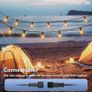Lights Outdoor 150Ft, LED Outdoor String Lights Mains Powered Waterproof Garden Lights with 75+2 Shatterproof Plastic G40 Bulbs for Party, Patio, Wedding, Party, Terrace Image 2