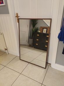 Teak Rectangular Mirror