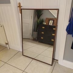 Teak Rectangular Mirror