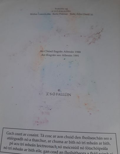 Fallons vintage Gaeilge books