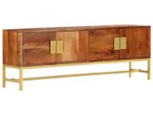 TV Cabinet 140x30x50 cm Solid Acacia Wood