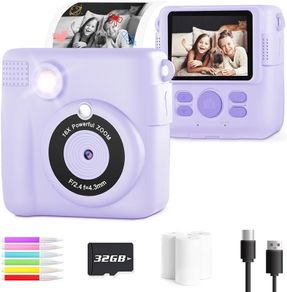NEW SALE | Kids Instant Print Camera Toy for 3-14 Year Old, 1080P HD Kids Digital Camera with Photo Paper Birthday Gifts