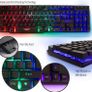 Gaming Keyboard and Mouse and Mouse pad and Gaming Headset, Wired LED RGB Backlight Bundle Image 2