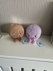 New JELLYCAT Mona Macaron & May Macaron Pair