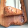Large Live Edge Wood Wall Mirror With Shelf Image 9