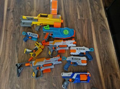 X Shot and Nerf guns