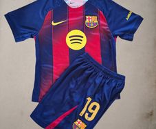 Lamine yamal kids Football Kit Barcelona 25-26  new season home jersey