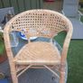 Rattan chair for a child, very cool piece, metal feet, D18 Image 7