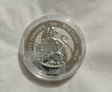 2025 Queen's Panther - Tudor Beasts 2oz Silver Coin