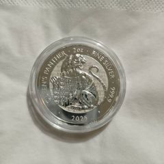 2025 Queen's Panther - Tudor Beasts 2oz Silver Coin