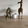 Two Large Brass Deer Image 2