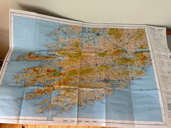 Vintage Ireland South Ordnance survey map