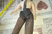 Antique Papier-Mache Character Doll, likely dating from the 1920s to 1940s