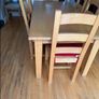 Solid wooden dining table and chairs Image 3