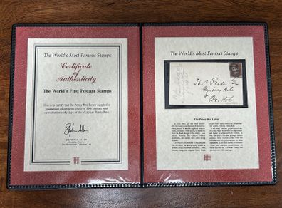 Westminster Collection World Most Famous Stamps Penny Red Letter Gb ...