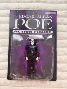 Edgar Allan Poe Action Figure Accoutrements Raven approx. 13 cm. Damaged Box Please see photos