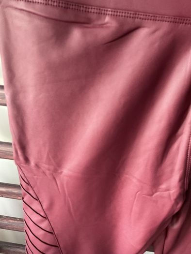 leggings Bnwt burgundy fake leather biker style leggings m/l