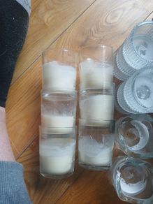 tealight candles and candle holders