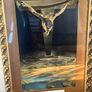 Vintage Framed Salvador Dali Christ of Saint John of the Cross Print Religious Art Image 3