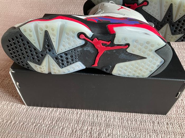 Nike hightops Genuine Nike Men's Jordan Jumpman MVP 678 Shoes - Neutral Grey / Black / Dark Concord / University Red